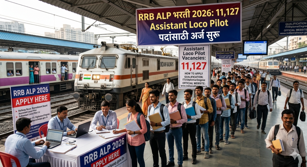 RRB ALP भरती 2026: 11,127 Assistant Loco Pilot पदांसाठी अर्ज सुरू