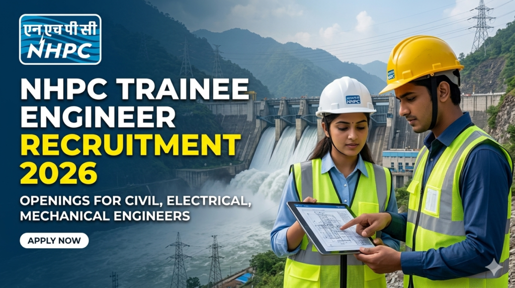 NHPC Trainee Engineer Recruitment 2026