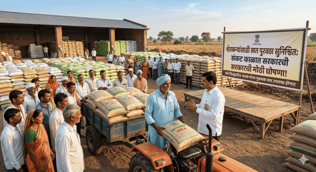 शेतकऱ्यांसाठी खत पुरवठा सुनिश्चित; संकट काळात सरकारची मोठी घोषणा