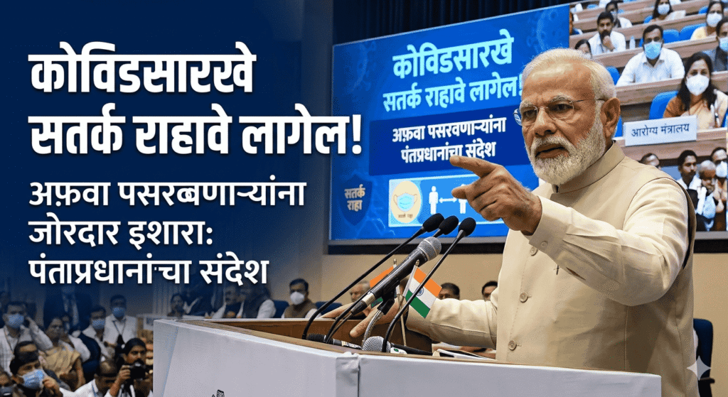 कोविडसारखे सतर्क राहावे लागेल, पंतप्रधान मोदींचा अफवा पसरवणाऱ्यांना जोरदार इशारा