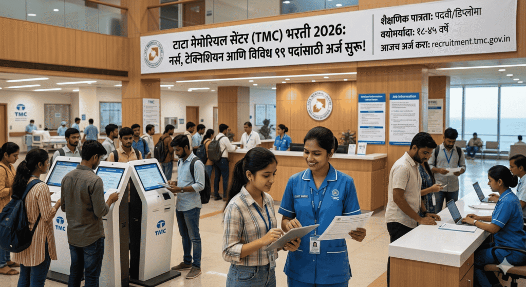 TMC भरती 2026: 99 पदांसाठी अर्ज सुरू, नर्स टेक्निशियनसह विविध पदांसाठी संधी